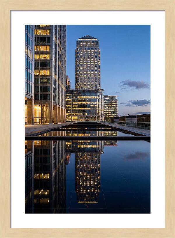 Londons Canary Wharf Reflections