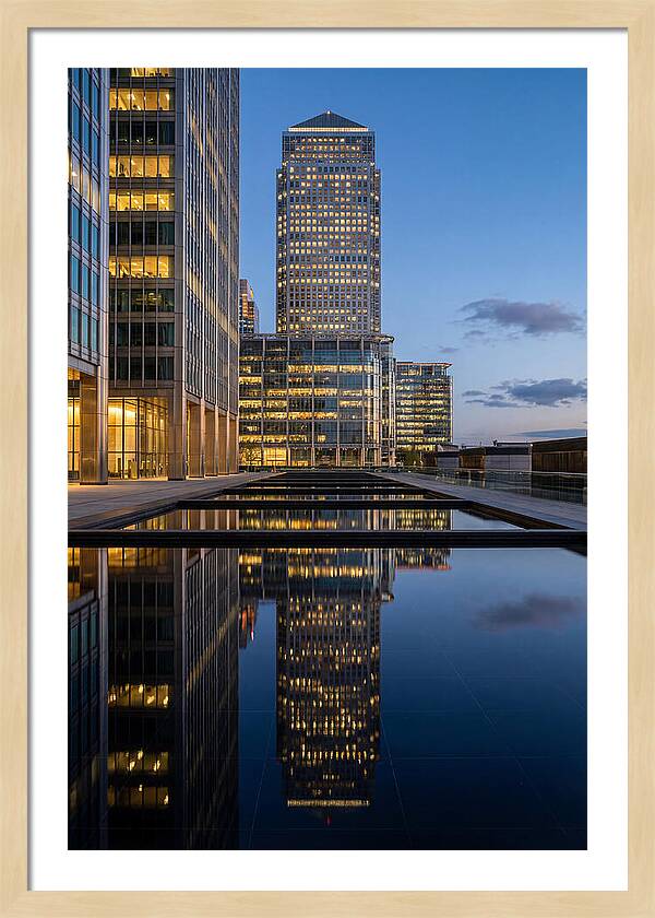 Londons Canary Wharf Reflections