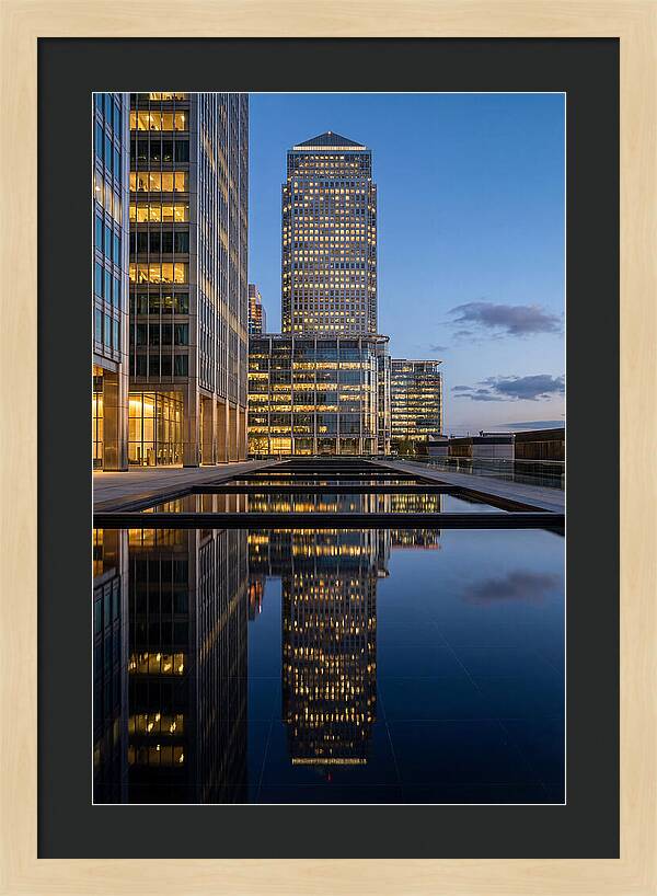 Londons Canary Wharf Reflections