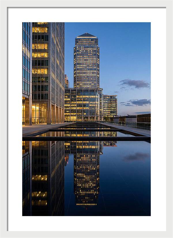 Londons Canary Wharf Reflections