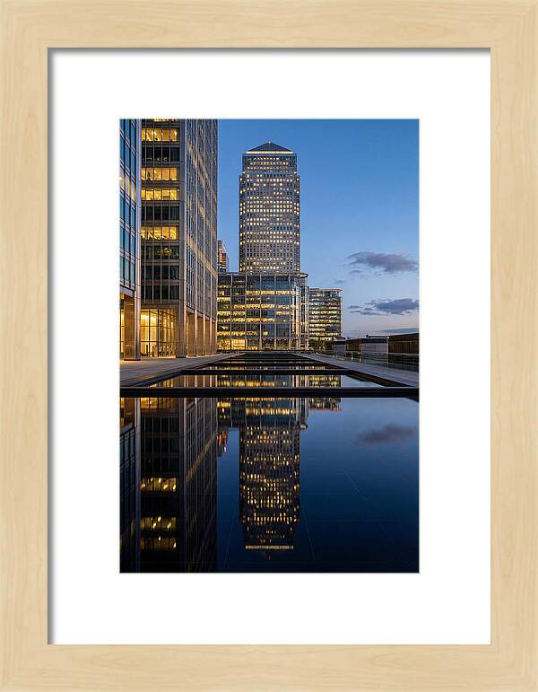 Londons Canary Wharf Reflections