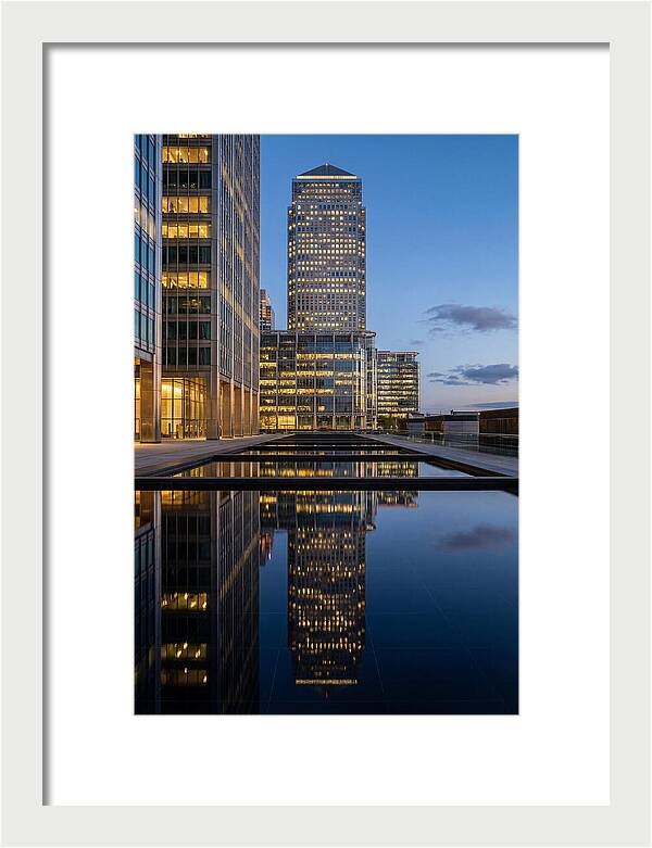 Londons Canary Wharf Reflections