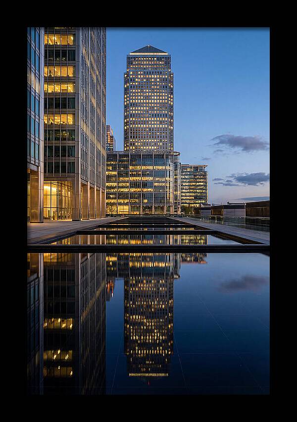 Londons Canary Wharf Reflections