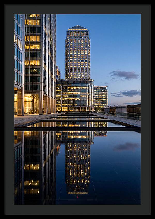 Londons Canary Wharf Reflections
