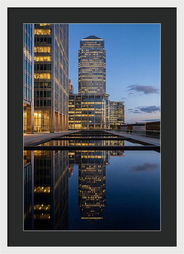 Londons Canary Wharf Reflections