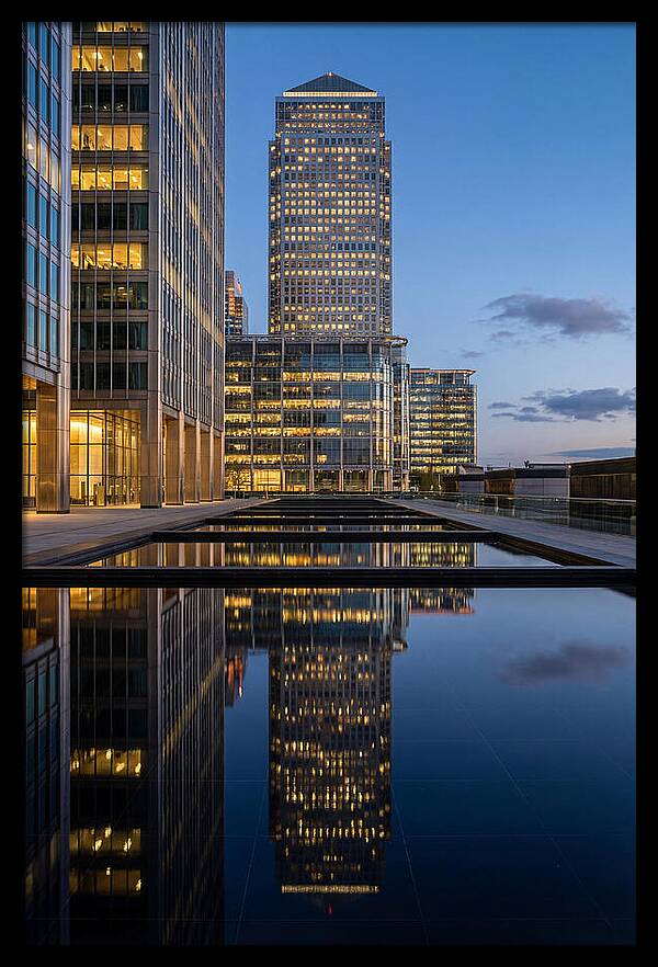 Londons Canary Wharf Reflections