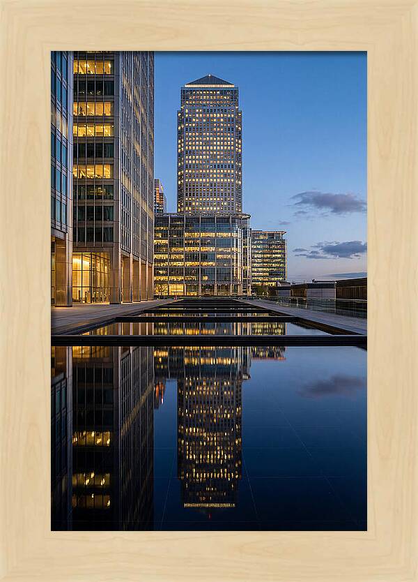 Londons Canary Wharf Reflections