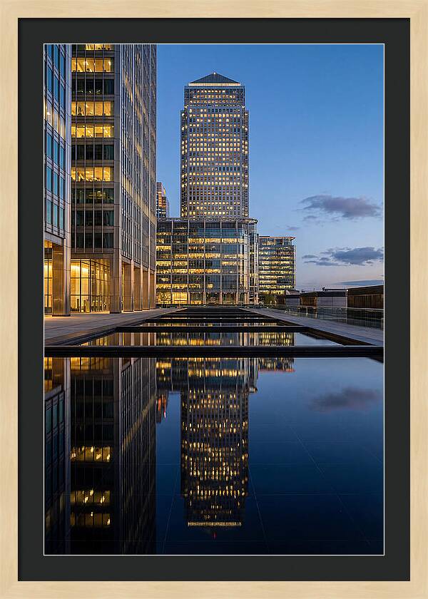 Londons Canary Wharf Reflections