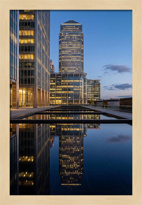 Londons Canary Wharf Reflections