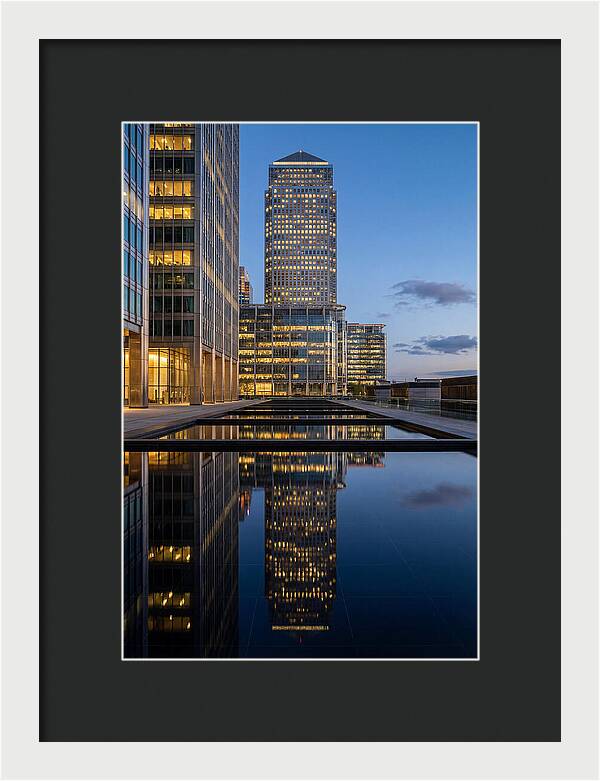 Londons Canary Wharf Reflections