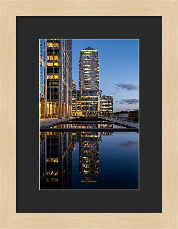 Londons Canary Wharf Reflections