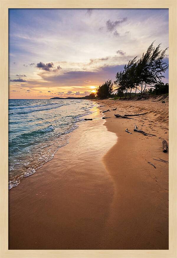 Long Beach Serenity At Sunset