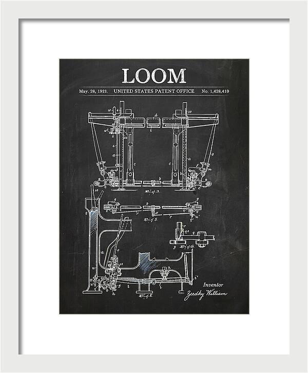 Loom Chalkboard Patent Us1428410