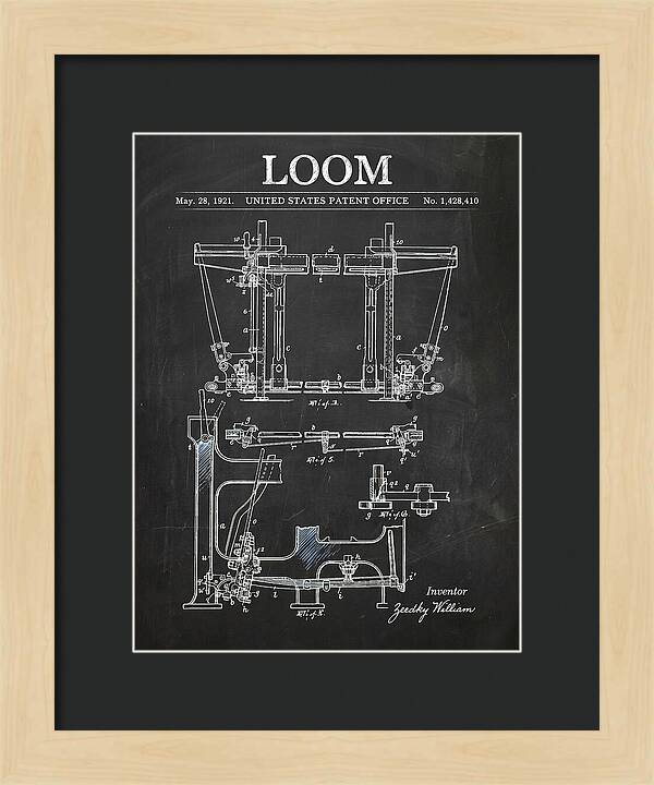 Loom Chalkboard Patent Us1428410