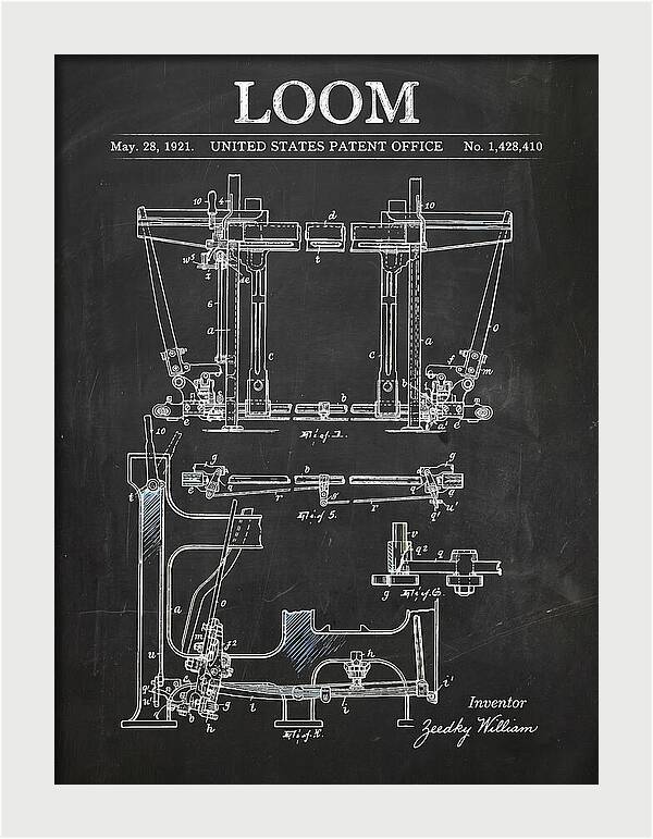 Loom Chalkboard Patent Us1428410