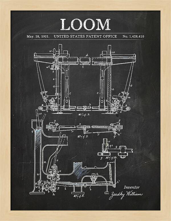 Loom Chalkboard Patent Us1428410