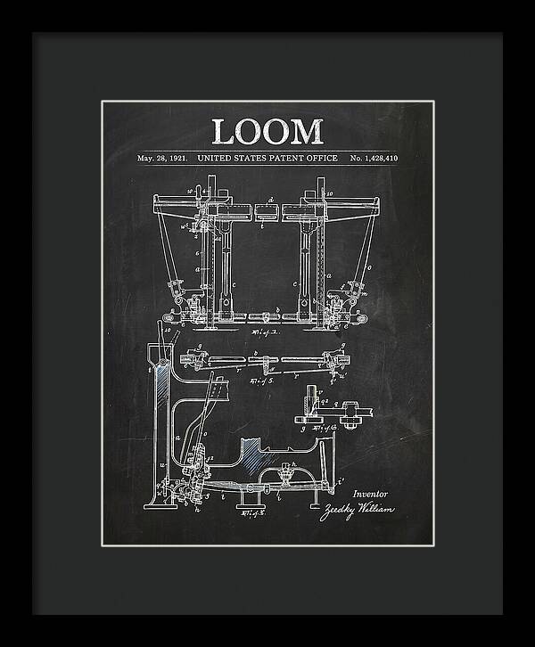 Loom Chalkboard Patent Us1428410