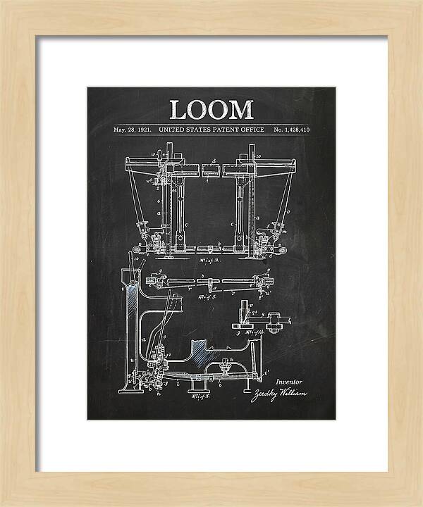 Loom Chalkboard Patent Us1428410