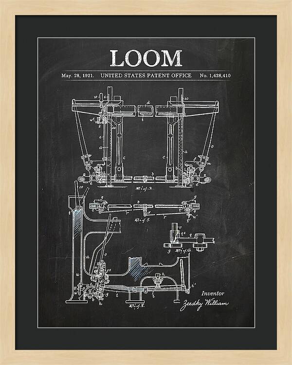 Loom Chalkboard Patent Us1428410