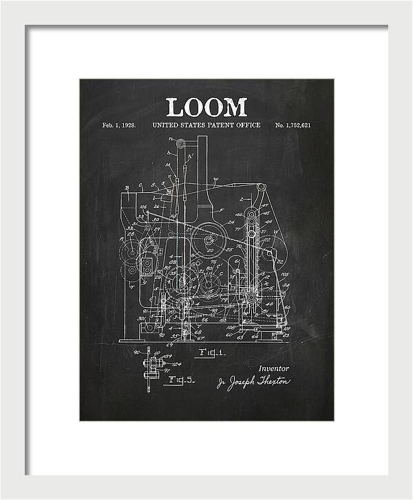 Loom Chalkboard Patent Us1752621a