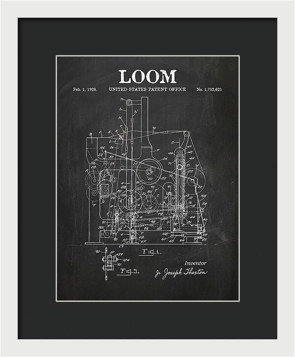 Loom Chalkboard Patent Us1752621a