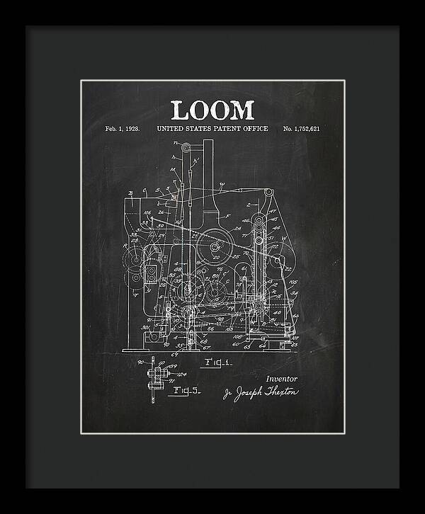 Loom Chalkboard Patent Us1752621a