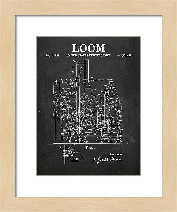 Loom Chalkboard Patent Us1752621a