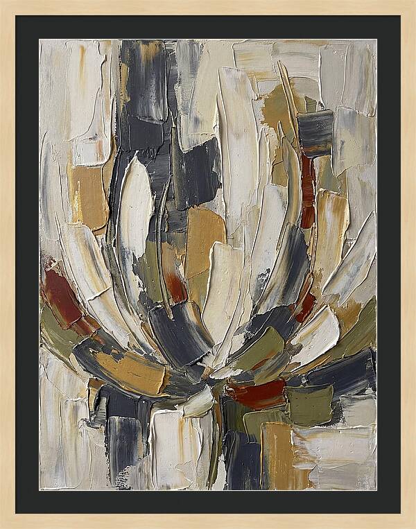 Lotus Blossom In Abstract Form
