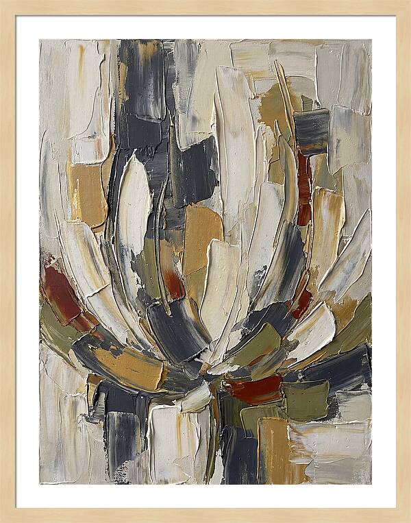 Lotus Blossom In Abstract Form