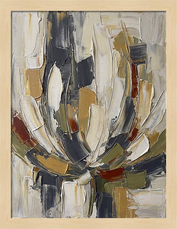 Lotus Blossom In Abstract Form