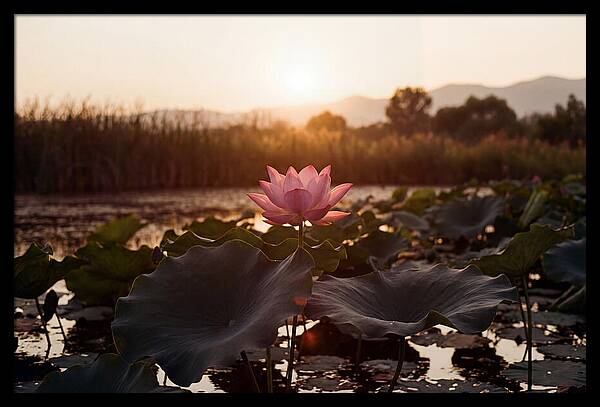 Lotus Flower In Full Bloom