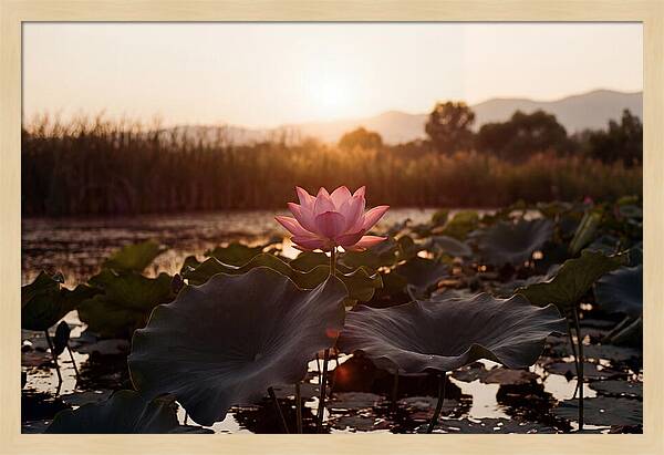 Lotus Flower In Full Bloom