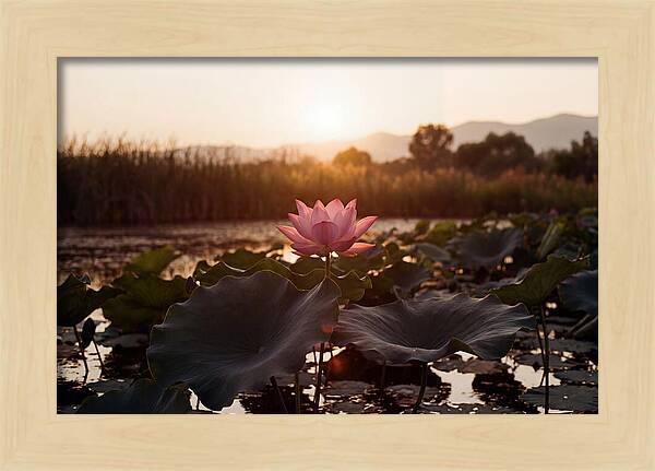 Lotus Flower In Full Bloom