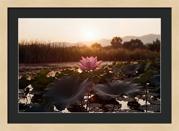 Lotus Flower In Full Bloom
