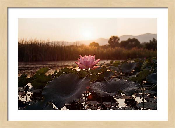 Lotus Flower In Full Bloom