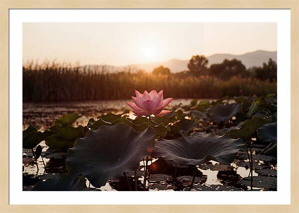Lotus Flower In Full Bloom