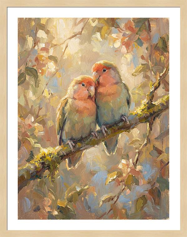 Lovebirds In Harmony