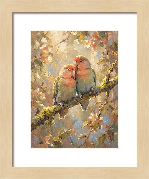 Lovebirds In Harmony