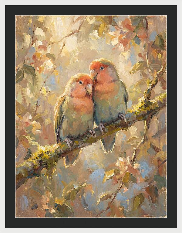 Lovebirds In Harmony