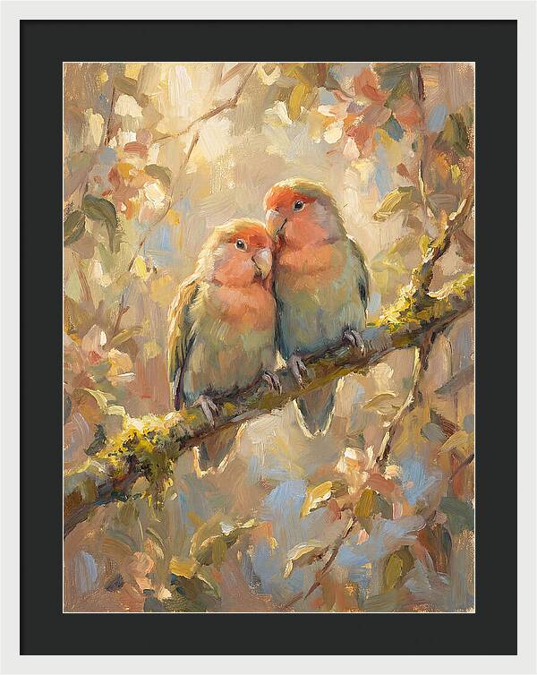 Lovebirds In Harmony