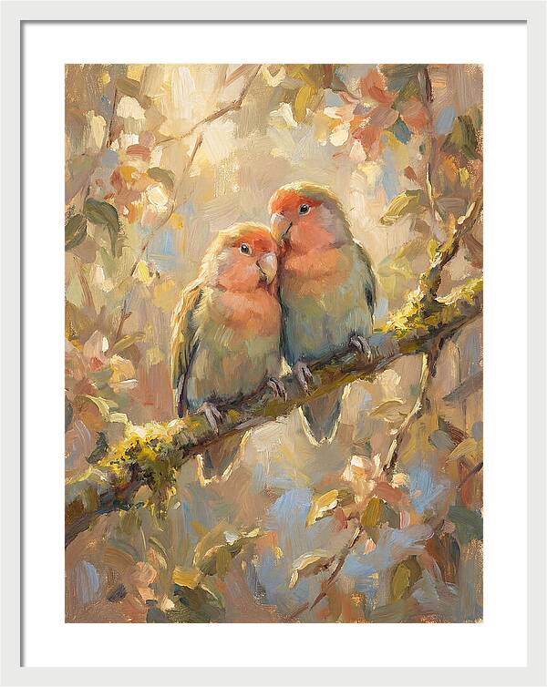 Lovebirds In Harmony