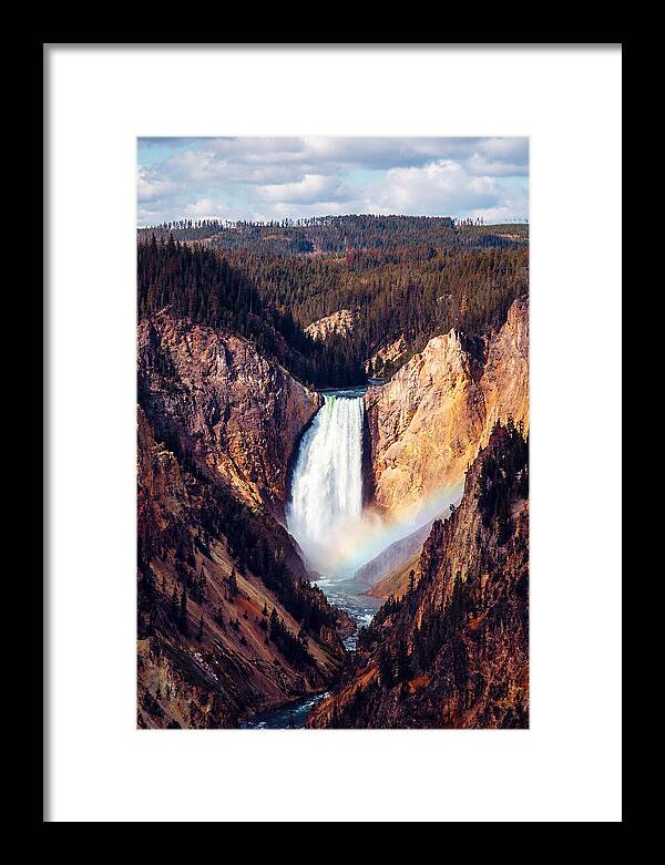 Lower Falls Of Yellowstone National Park