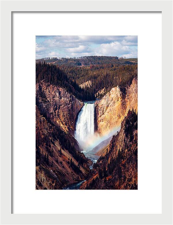 Lower Falls Of Yellowstone National Park