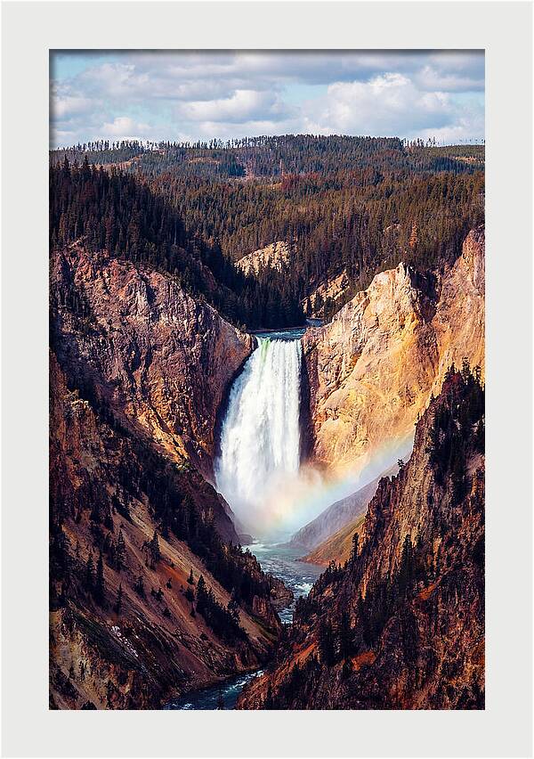Lower Falls Of Yellowstone National Park