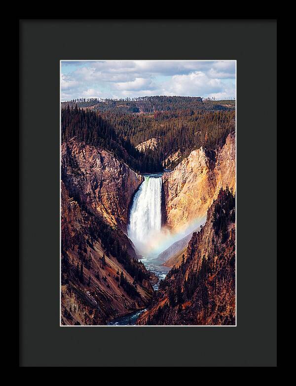 Lower Falls Of Yellowstone National Park