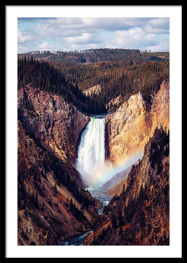 Lower Falls Of Yellowstone National Park