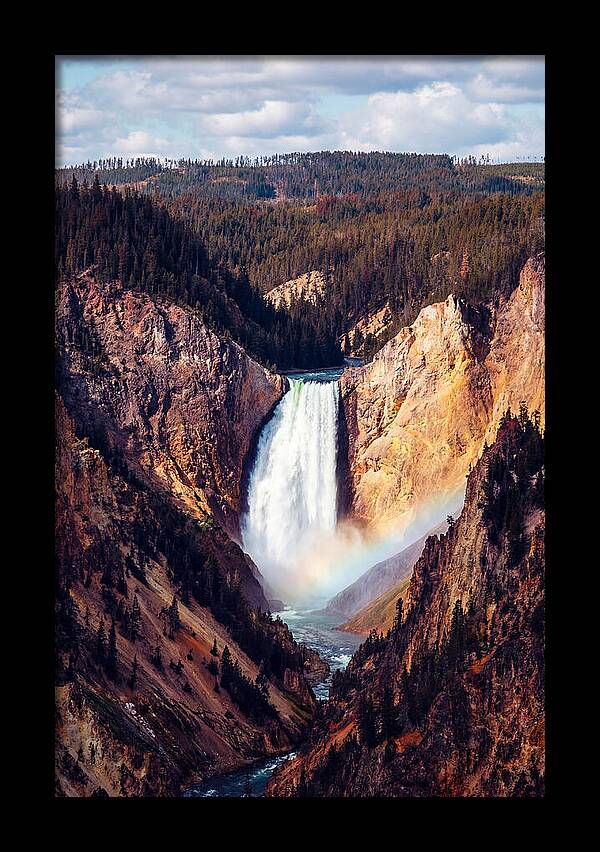 Lower Falls Of Yellowstone National Park