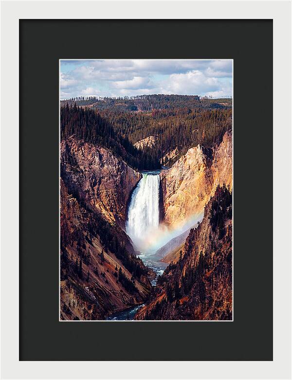 Lower Falls Of Yellowstone National Park