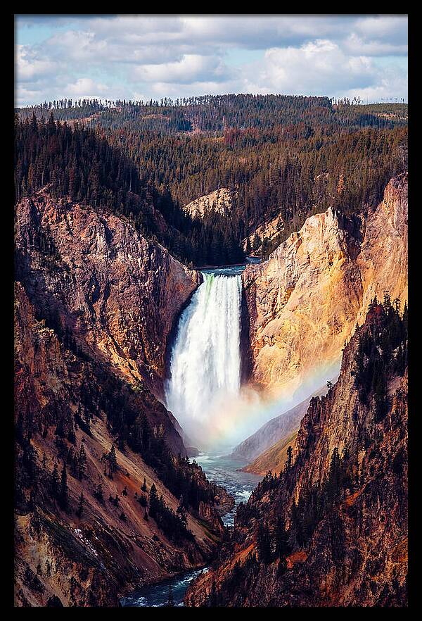 Lower Falls Of Yellowstone National Park