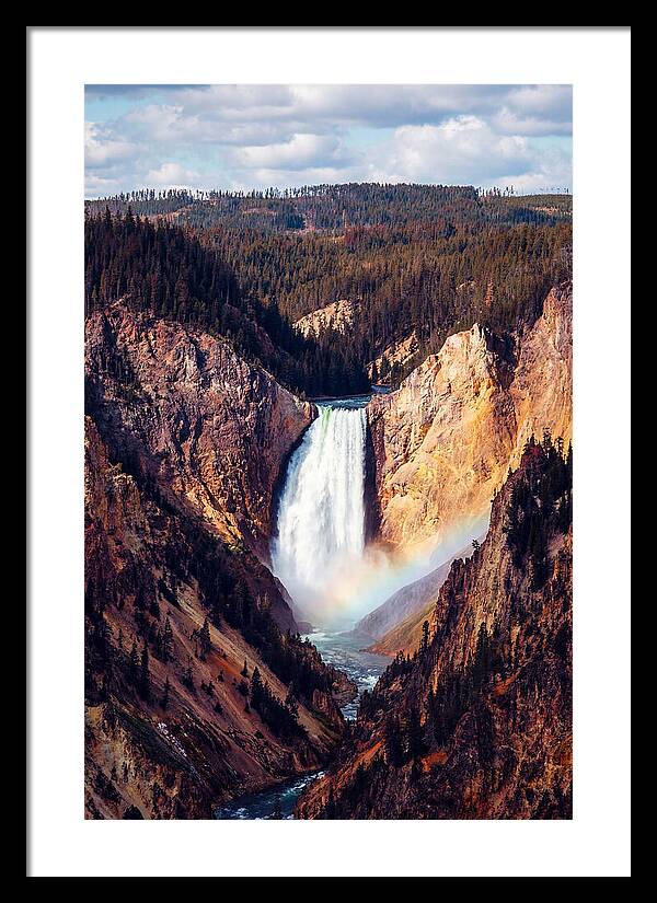 Lower Falls Of Yellowstone National Park